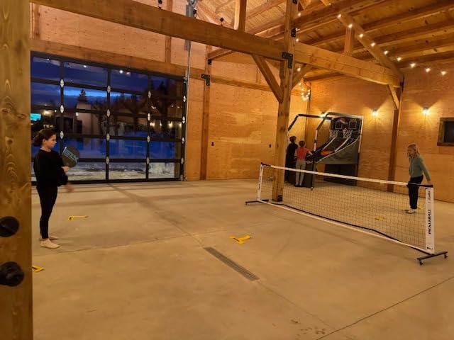 Fostoy Portable Pickleball Net Set with Wheels, 22 FT & Half Court 11 FT customer photo 2