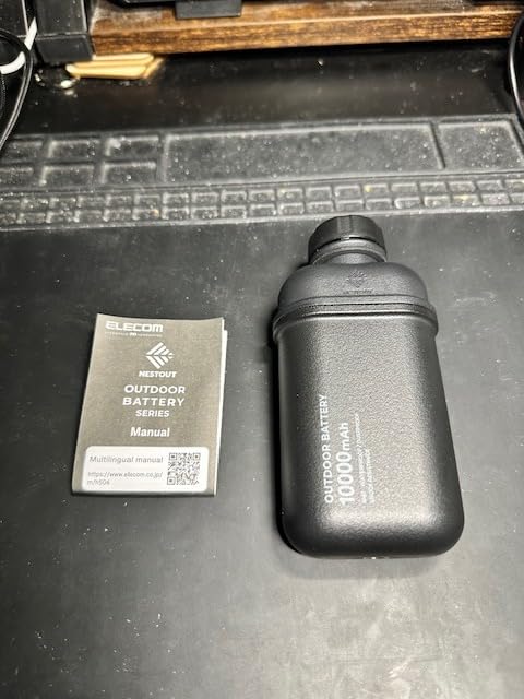ELECOM NESTOUT 10000mAh Rugged Power Bank, Outdoor Battery Pack, 20W USB C Fast Charging PD, Waterproof IP67, Shockproof Military Grade, Tactical EDC Gear, Camping, Hiking, Hunting, Survival (Black) customer photo 2