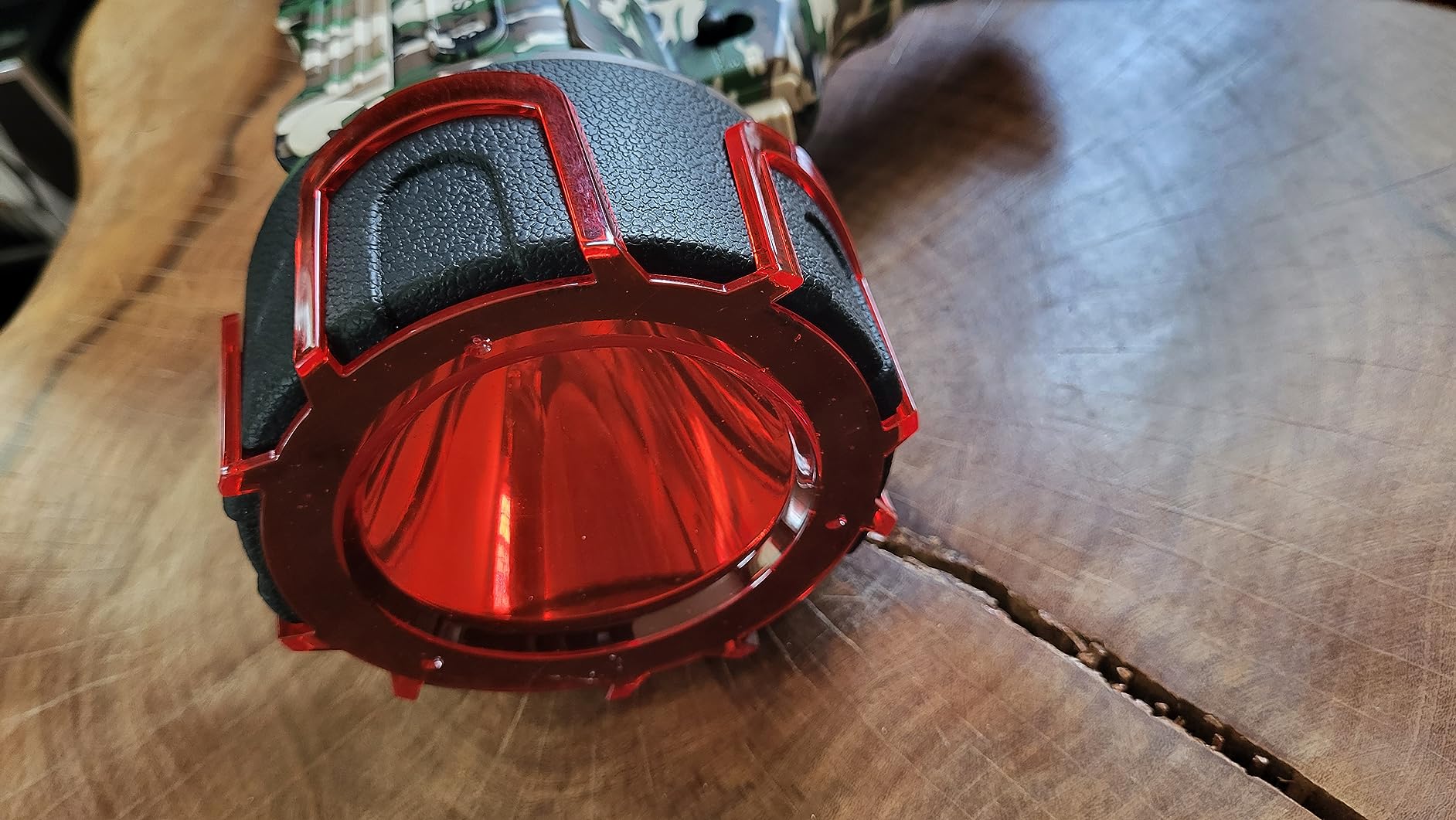 BUYSIGHT Turbo 2000000LM Rechargeable Spotlight Flashlight, IP67 Impact Resistant Searchlight, Foldable Stand Red Filter Waterproof Hunting Lamp(Camouflage Green) customer photo 2