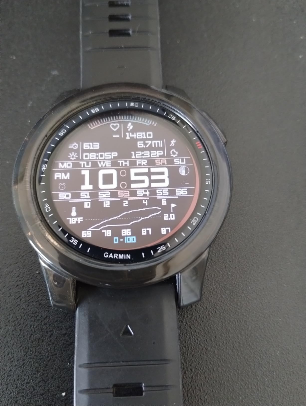 Garmin fenix 7X Pro Sapphire Solar, Multisport GPS Smartwatch, Built-in Flashlight, Solar Charging Capability, Black customer photo 1