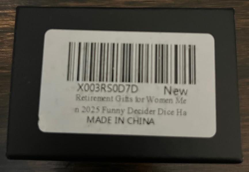 Retirement Gifts for Men Women, Retired Gifts for Men Funny Decider Dice customer photo 1