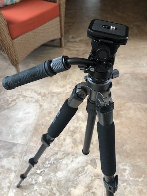 NEEWER Tripod Fluid Head with +/-10° Leveling Base(37mm Dia.), Metal, GM27 | Tilt Head with Arca Type QR Plate, Telescopic Handle, for Compact Video Camera, DSLR Camera, Max Load 8.8lb/4kg customer photo 1