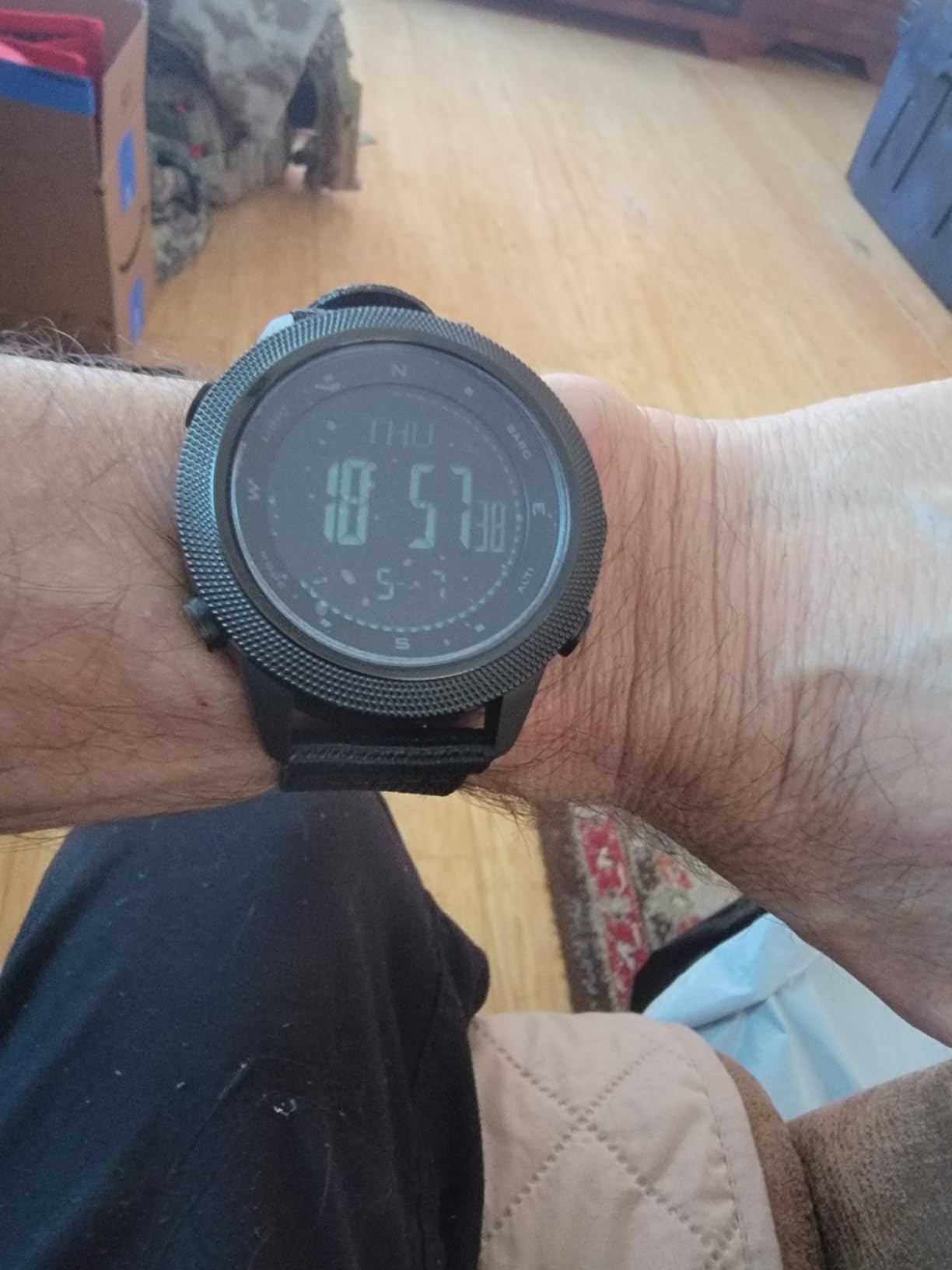 NORTH EDGE Military Watch for Men Large Face Tactical Survival Digital Wrist Watch with Altimeter, Compass, Barometer, Waterproof, Pedometer for Outdoor Sports & Hiking (Apache) customer photo 2