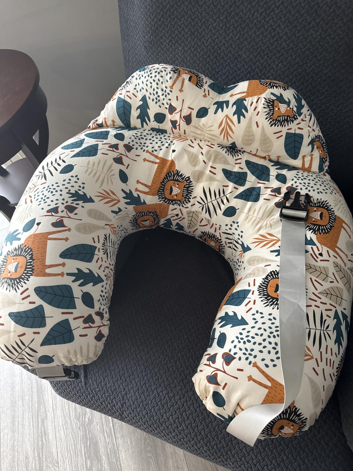 BATTOP Nursing Pillow for Breastfeeding,Bottle Feeding, Plus Size Breastfeeding Pillows with Adjustable Waist Strap Removable Cover, Extra Pillow on Top for More Support for Mom customer photo 2