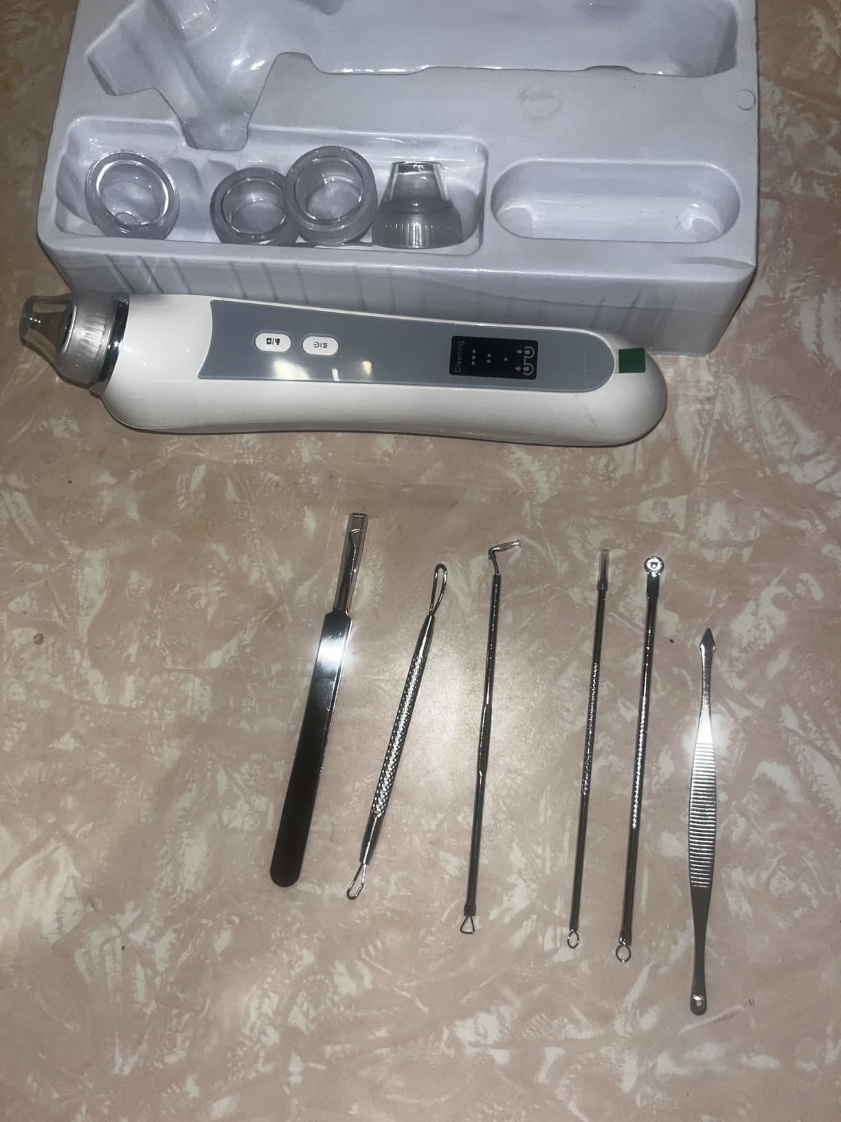 HD Camera USB Blackhead Remover Vacuum, 3 Modes 6 Suction Heads customer photo 2
