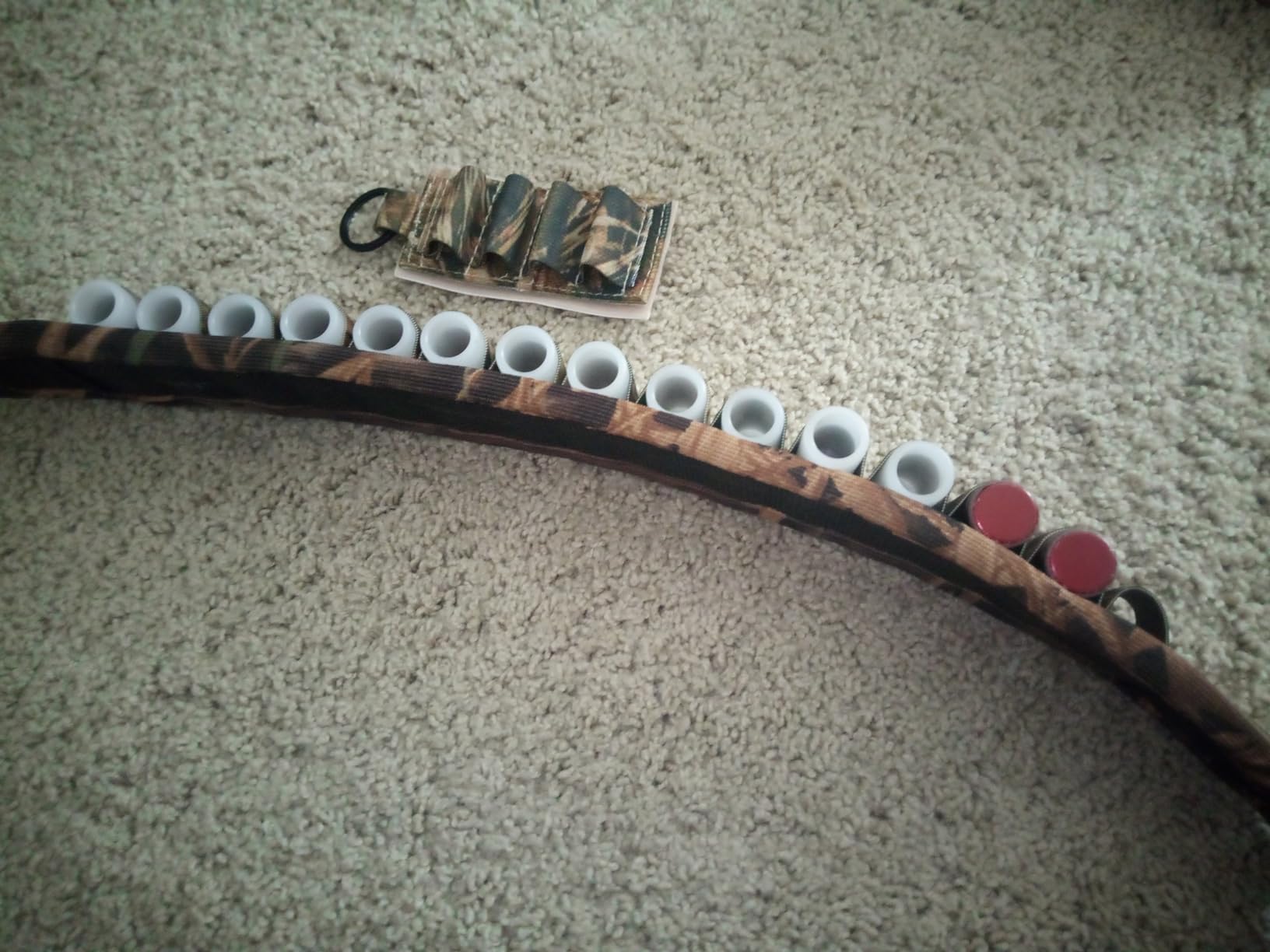 Shotgun Sling 12 Gauge with 15 Shell Holders, Comfortable Padded Gun Sling with Thumb Loop and Metal Swivels, Adjustable 2 Point 12ga Shotgun Strap for Turkey & Waterfowl Hunting, (Camo) customer photo 1