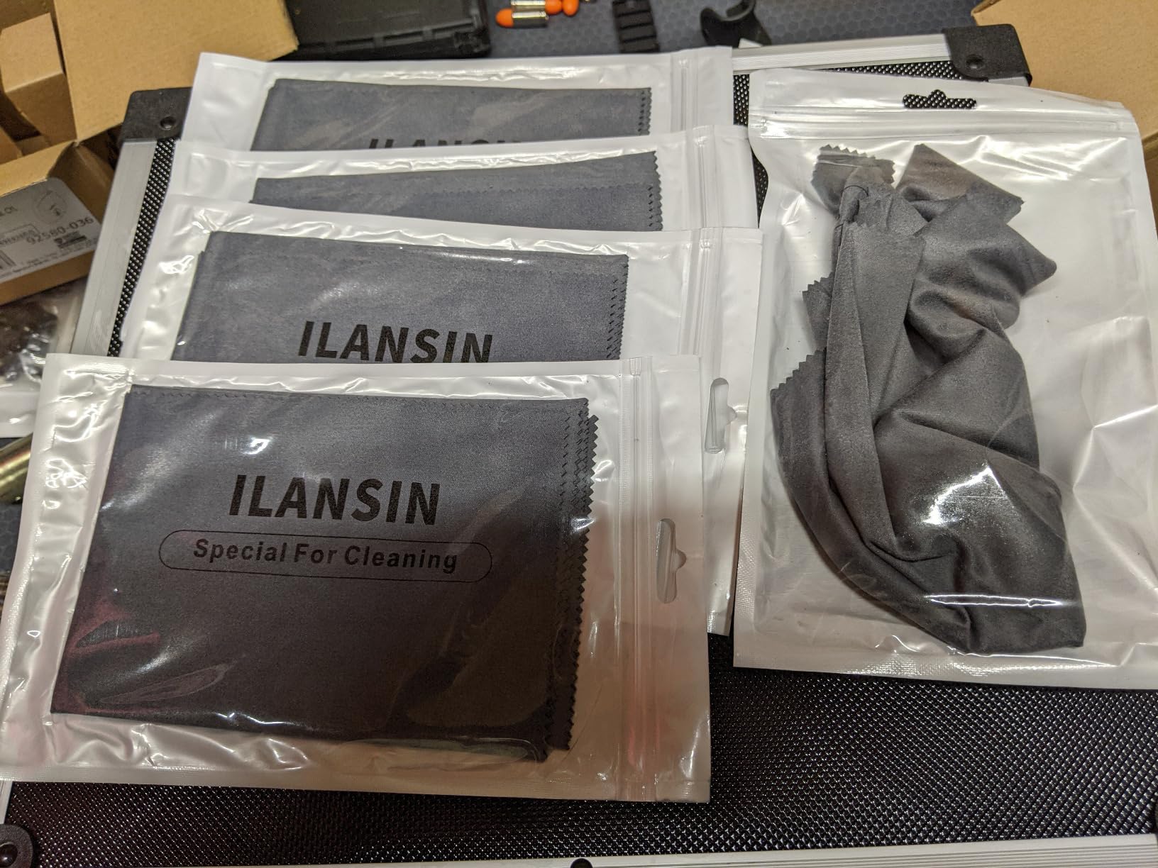 Silicon Gun Cloth 12'' x12'' Gun Cleaning Cloths Lint Free - Gun Cleaning Wipes with Silicon Gray Gun Cleaning Rags for Gun Cleaning/Polishing Silicon Rags/Rust Wipes customer photo 2