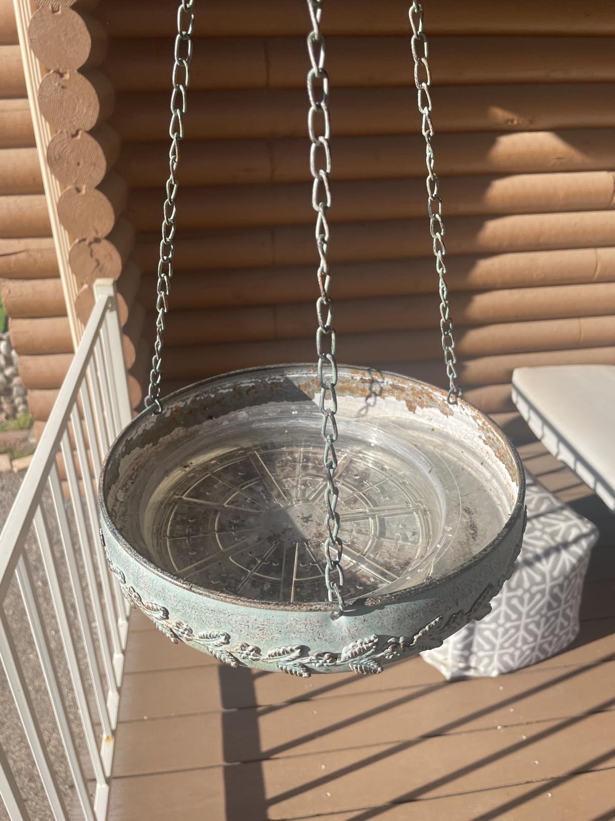 Hanging Bird Baths for Outdoors, Outdoor Bird Bath, Metal Bird Feeder | Hanging Bird Bath Outdoor, Metal Bird Feeder, Back Yard, Deck, Patio Garden Decoration customer photo 1