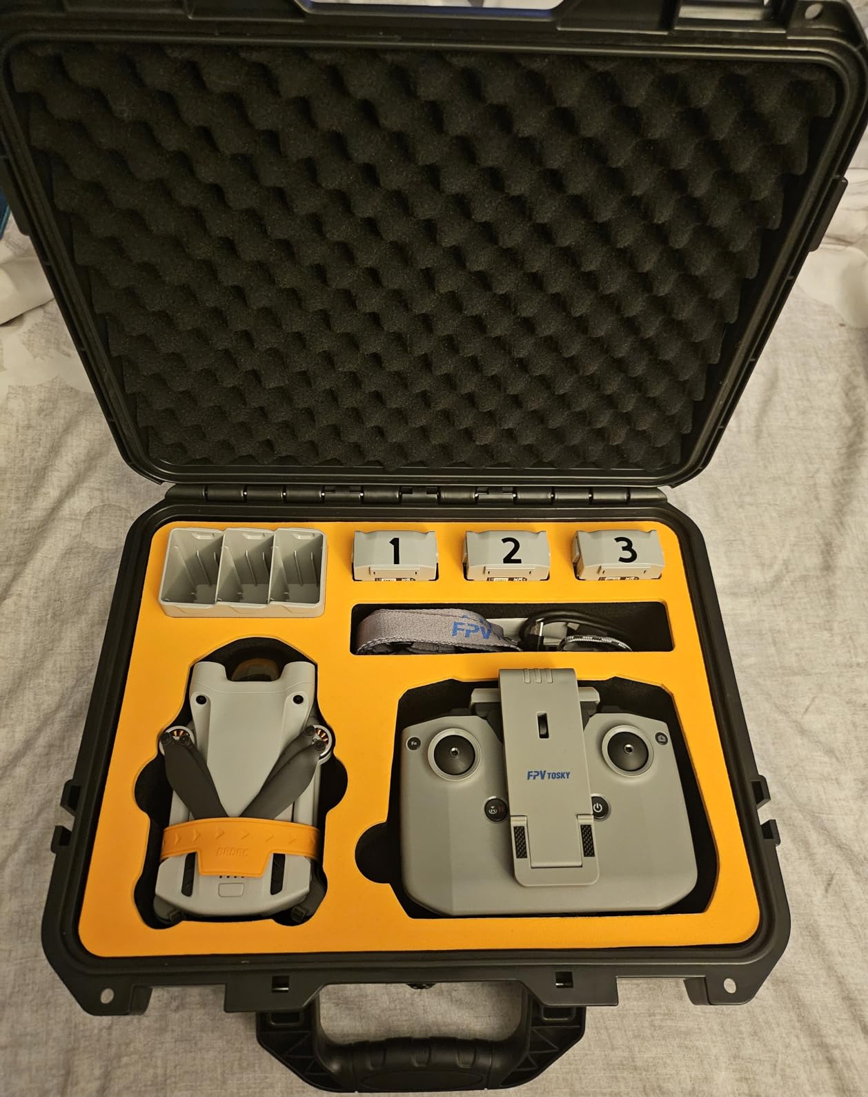Hard Case for DJI Air 3S/3 Drone - Large Carrying Case with Custom Foam customer photo 2