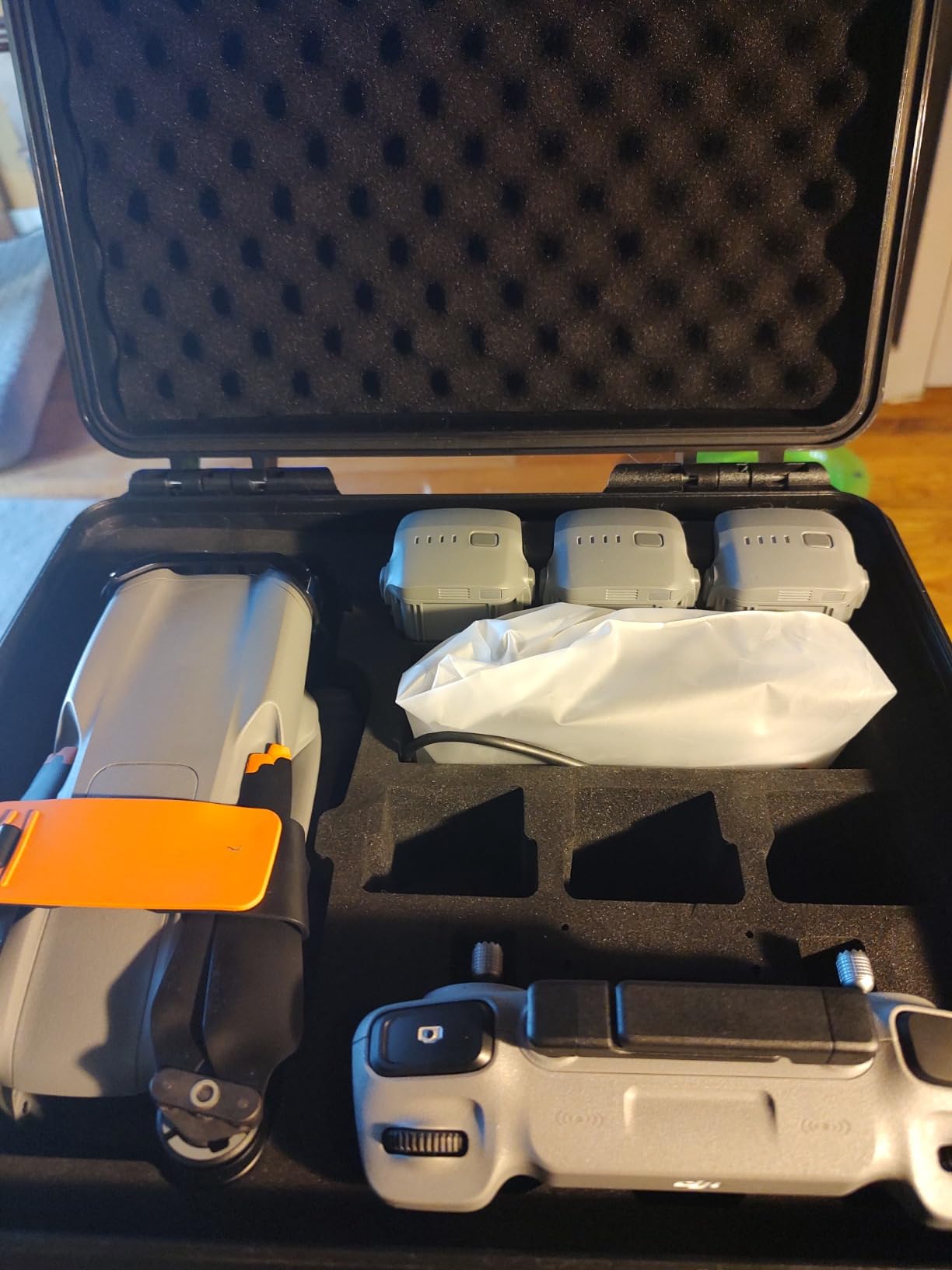 Lekufee Waterproof Hard Case Compatible with DJI Air 3S/3 Drone/Fly More Combo/RC 2/N3/N2 Remote Controller and Accessories (Case Only) customer photo 1
