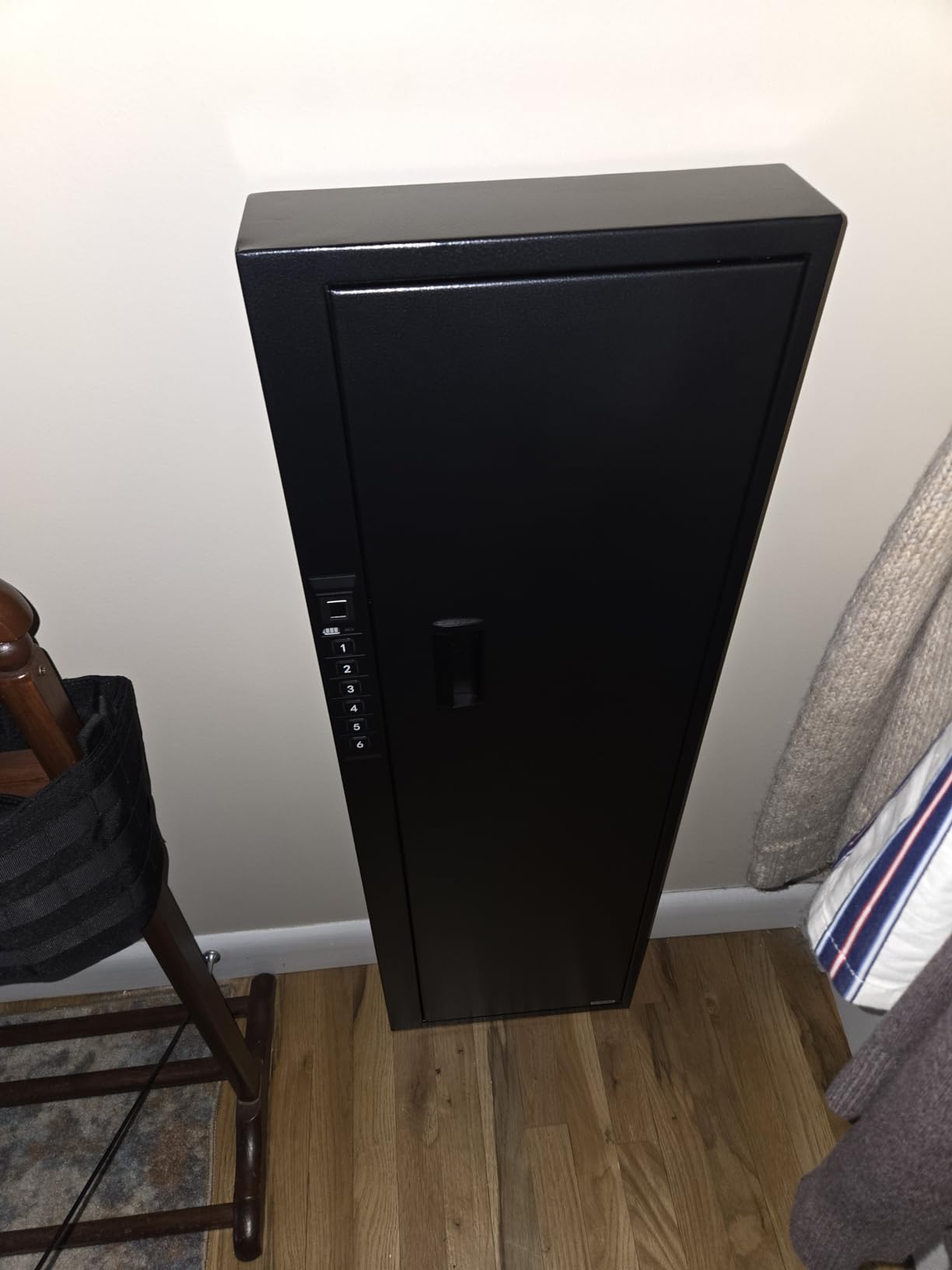 Biometric Gun Safe for Rifle, Shotguns, Pistols, Compact Long Gun Safe, Quick Access Fingerprint Gun Safe Firearm Case - Upgraded Biometric/Keypad/Key Access customer photo 2