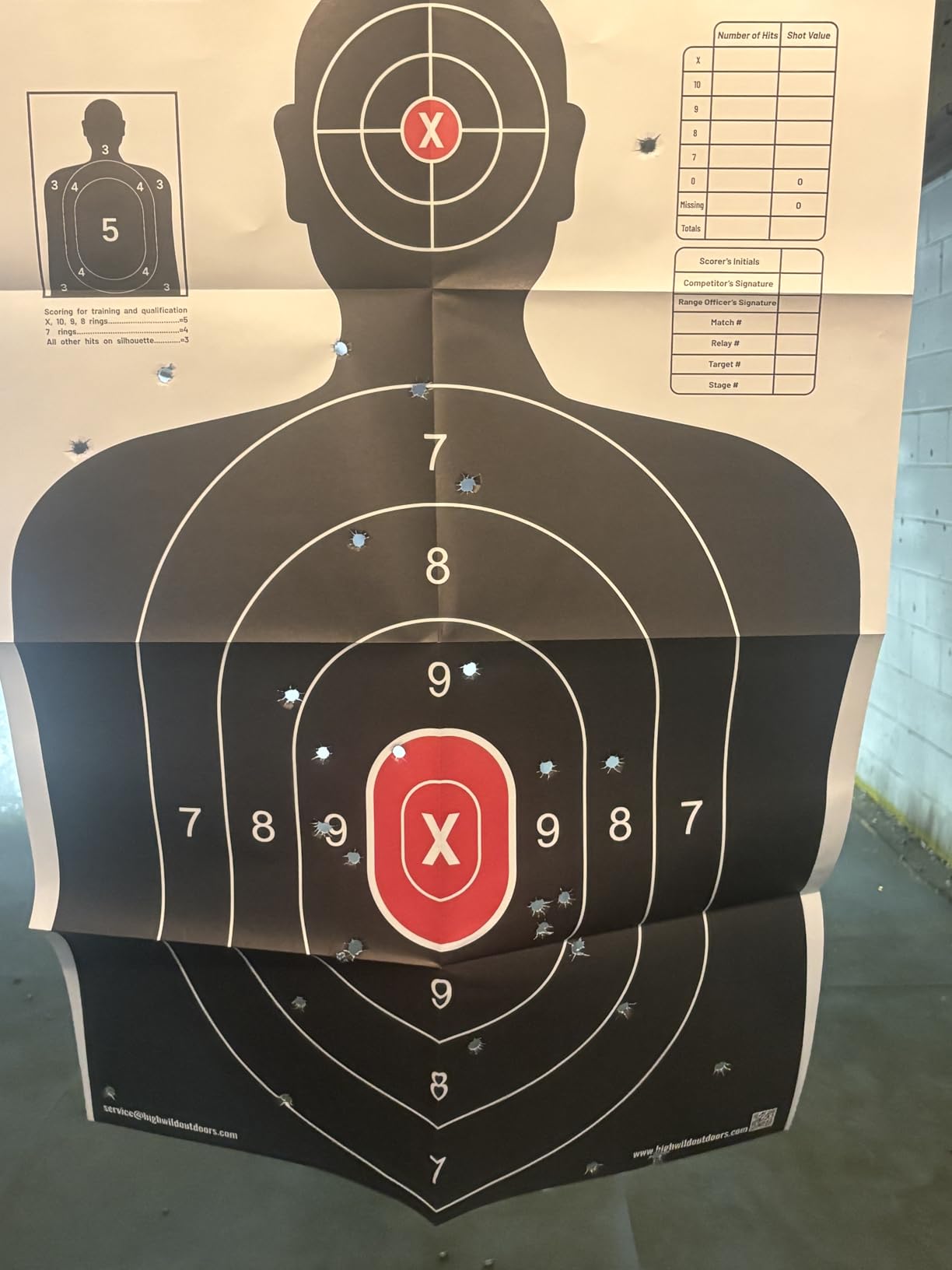 Highwild Shooting Range Silhouette Paper Target - 23X35 Inches - Suitable for Handguns, Rifles, Airguns, BB Guns customer photo 1