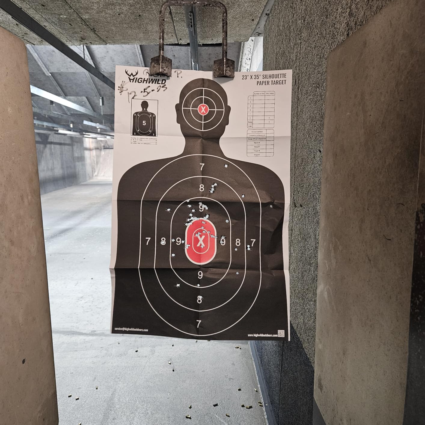 Highwild Shooting Range Silhouette Paper Target - 23X35 Inches - Suitable for Handguns, Rifles, Airguns, BB Guns customer photo 2