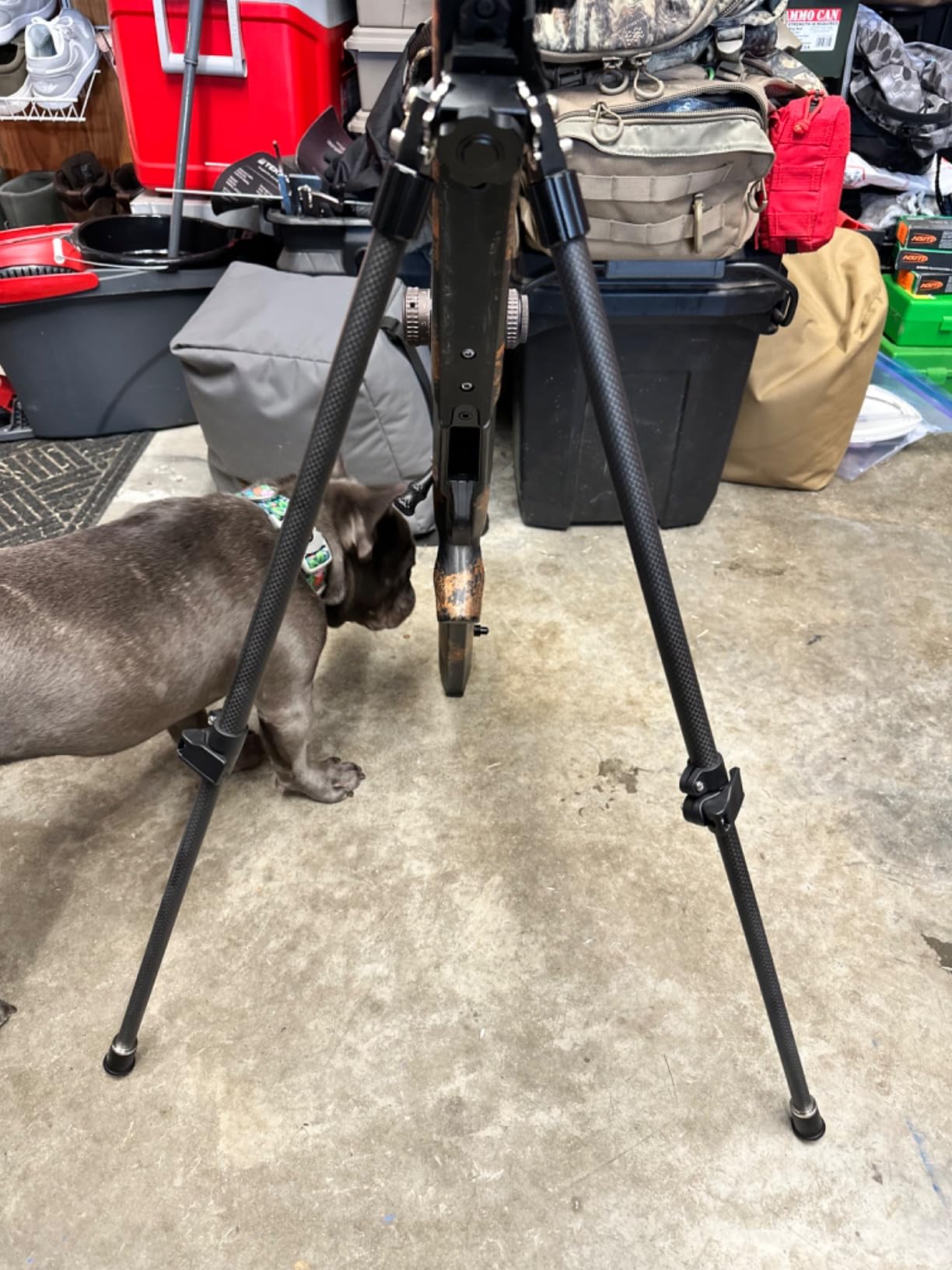 Tactical Carbon Fiber Rifle Bipod Tall with Quick Detach Lever 1913 Picatinny Rail Mount for Long Range Hunting customer photo 1