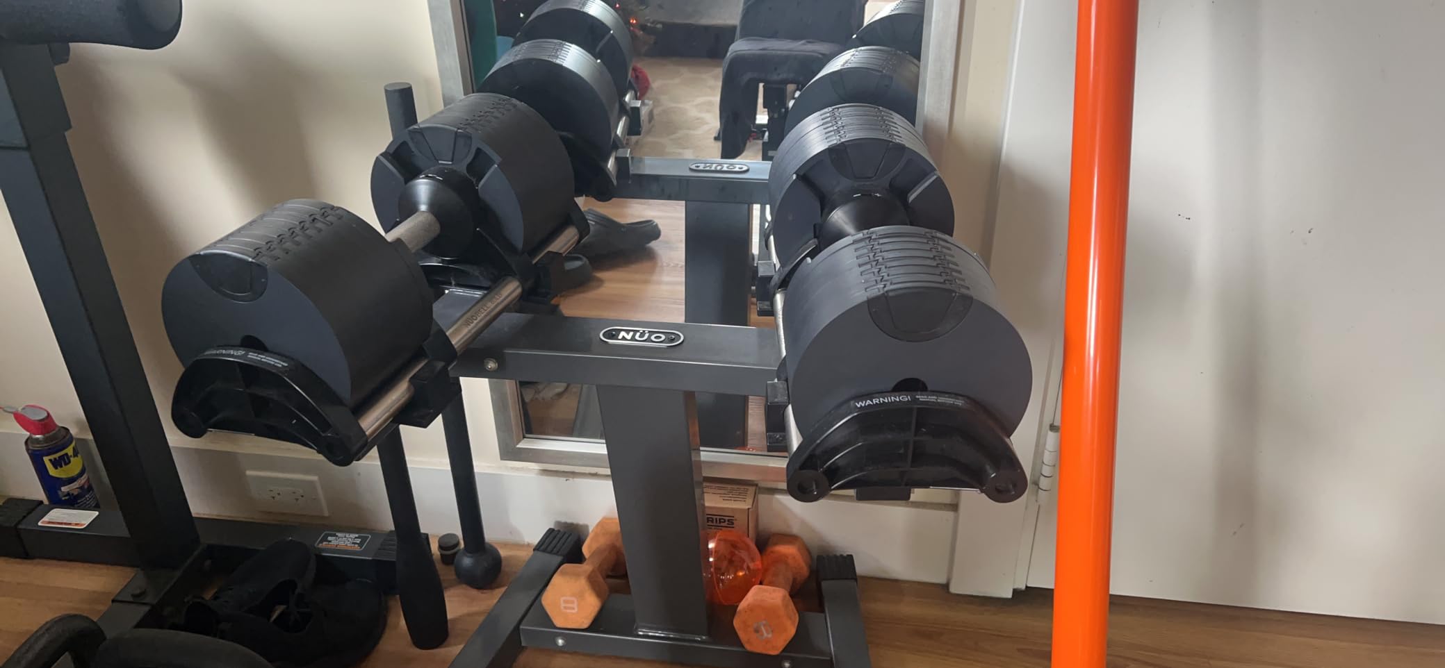 Nuobell 580 Adjustable Dumbbells, 5-80 lb, Set of 2 Free Weights customer photo 2