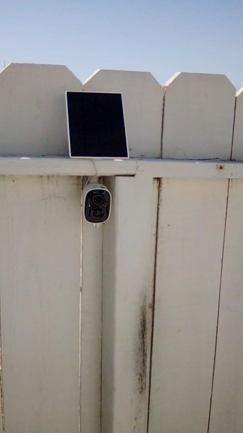 Vicohome 5V Solar Panels for Security Cameras for Bird Feeder 23% Energy Conversion Rate, 9.8Ft Cable, USB C & Micro-USB Compatible, Weather Resistant, 360° Adjustable Bracket customer photo 1