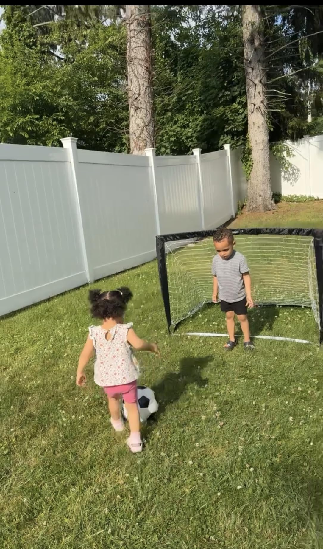 GoSports Portable Soccer Goals for Kids - 13 Color Options - Choose 4 x 3 ft or 6 x 4 ft - Team Tone Pop Up Nets for Backyard customer photo 1