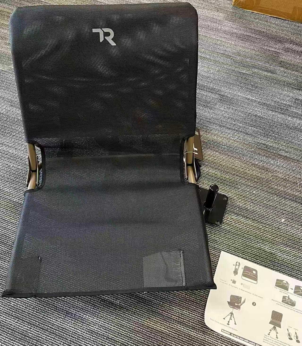 TR Swivel Hunting Chair - 400lbs Folding Blind Chair with Adjustable Height | Hunting Chair Silent Swivel Chair for Blinds, 400lbs Capacity Adjustable Height Hunting Seats, Portable Ground Hunting Chair customer photo 2