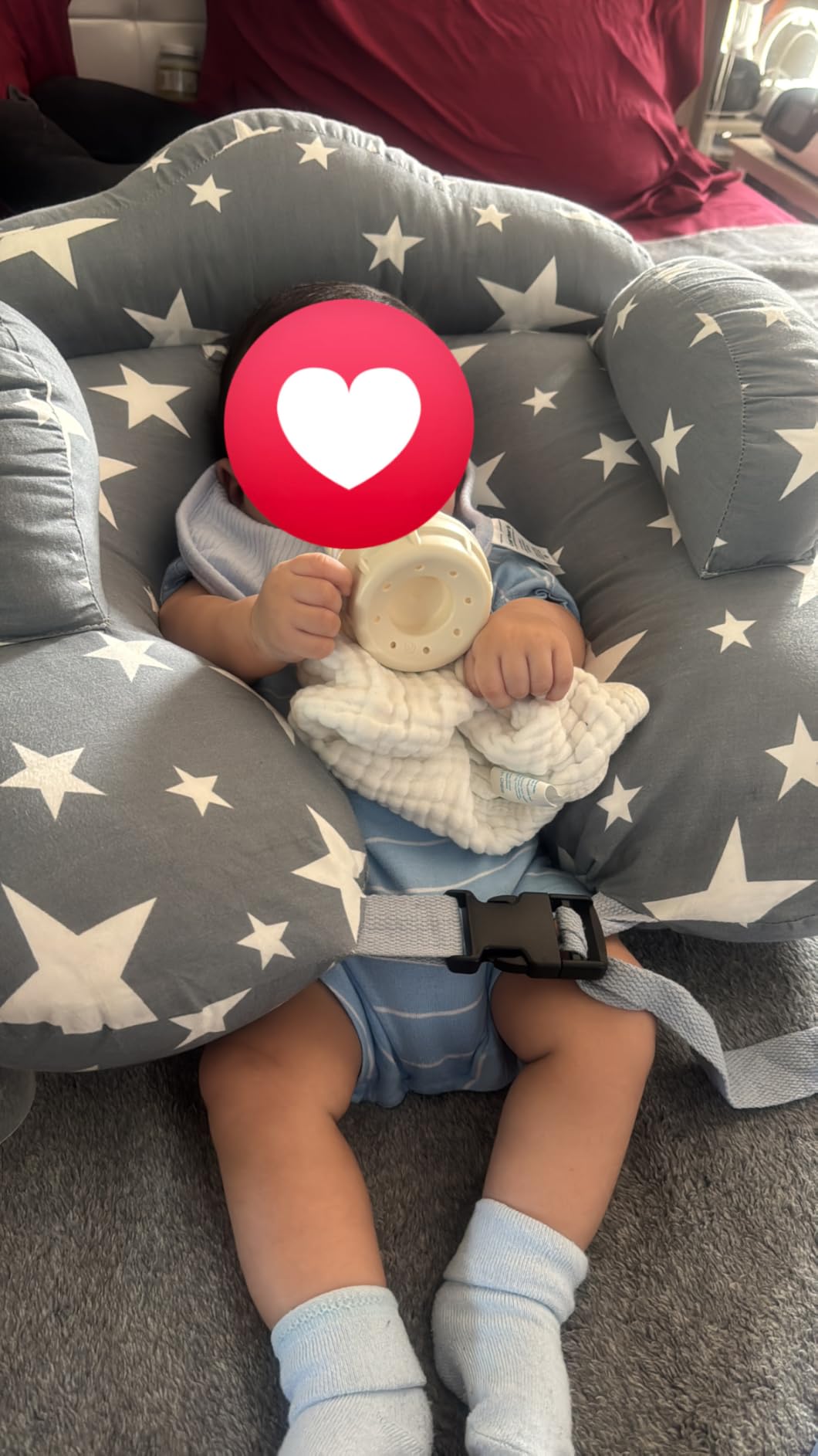 Chilling Home Nursing Pillow Adjustable, Pillow for Breast Feeding Bottle Feeding, Large Size More Support for Mom, Breastfeeding Essentials, Removable Cover customer photo 1