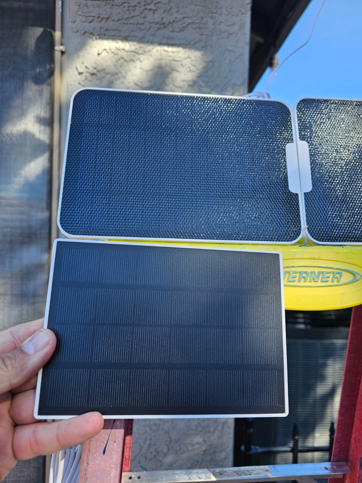 Solar Panel Charger for Bird Feeder Camera, Type-C Plug, 9.8ft Long Cable, Waterproof customer photo 1