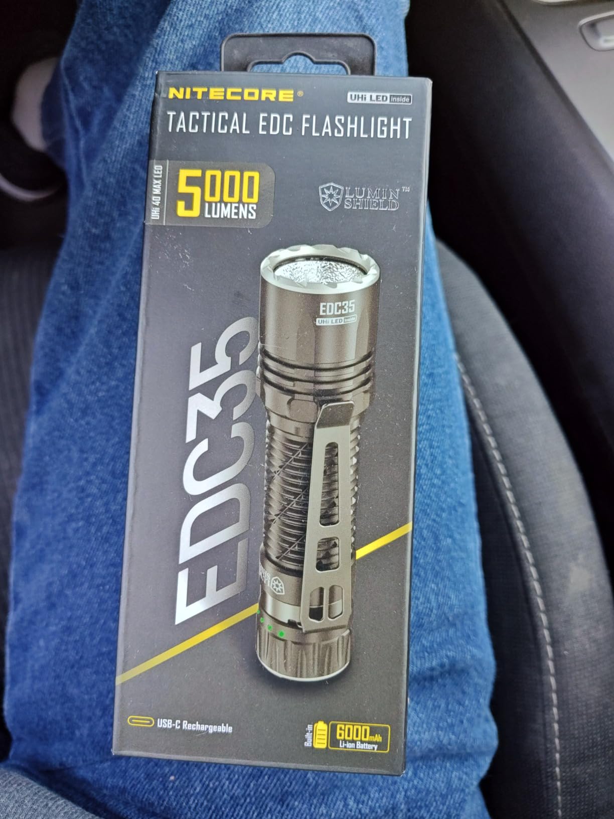 Nitecore EDC35 5000 Lumen EDC Flashlight, USB-C Rechargeable, High Power Super Bright Sticker for Everyday Carry customer photo 1