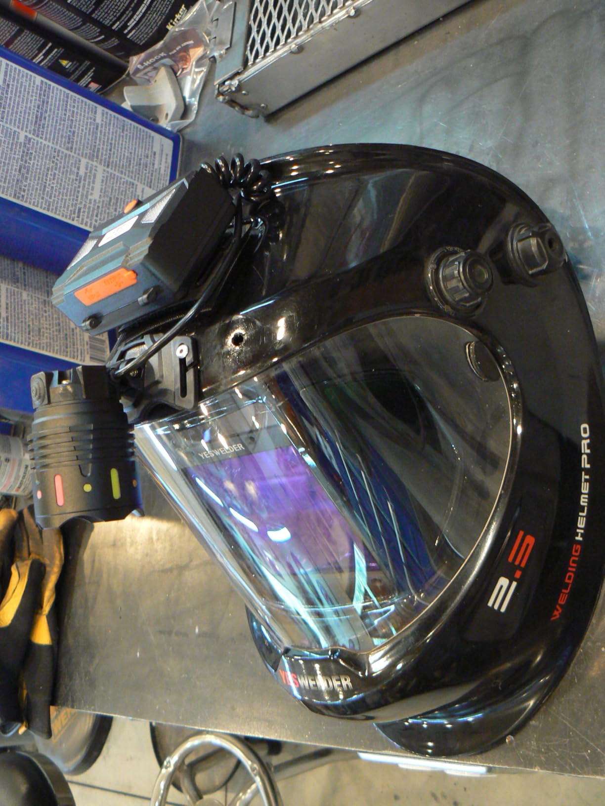 TIROFLX 12 Modes 210000 Lux Headlamp Motion Sensor Red Warning Adjustable Focus Energy Saving, More Than 30Dys Standby Head Lamp, IP65 Waterproof and 125° Angle for Camping Outdoor Hardhat customer photo 1