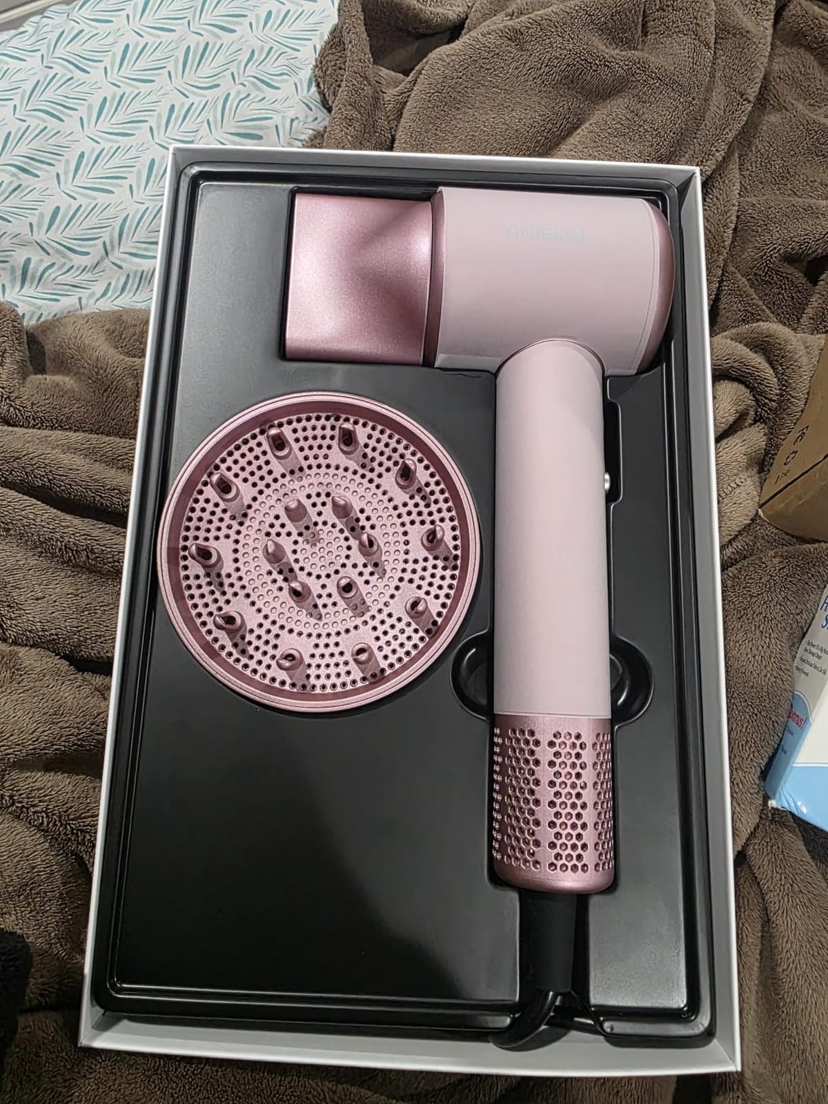 Hair Dryer, High-Speed Ionic Low Noise Blow Dryer with Brushless Motor for Fast Drying, Thermo-Control Quiet Compact Hair Blow Dryer with Magnetic Diffuser for Curly Hair for Home Travel Salon customer photo 2