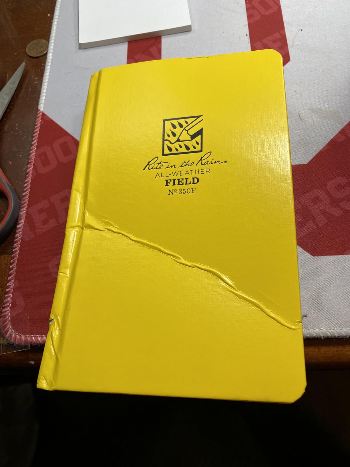 Rite in the Rain Weatherproof Hard Cover Notebook, 4.75