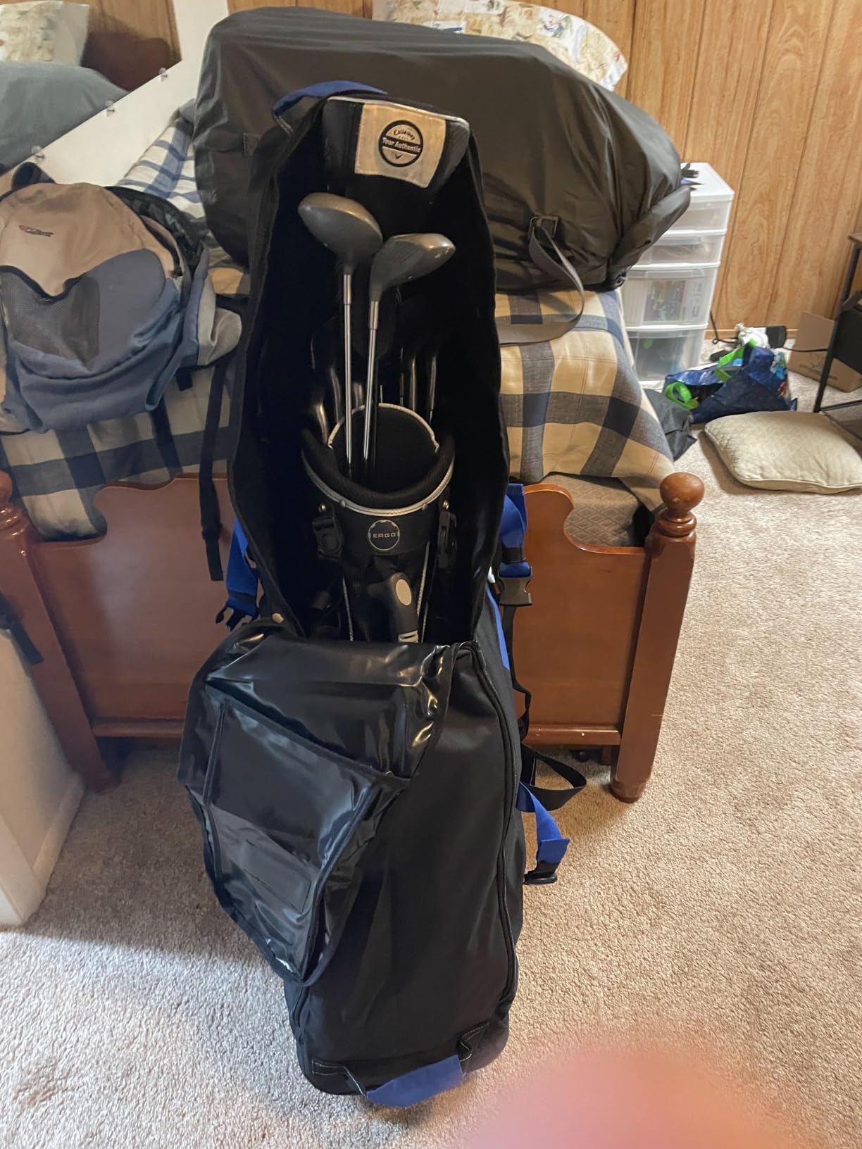 ZEEMO Full-Open Golf Travel Bag for Airlines, Wheeled Club Carrier Bag customer photo 1