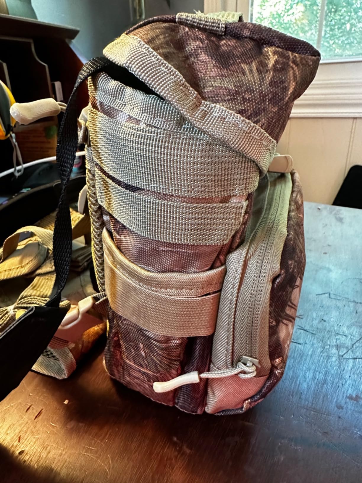 Binocular Harness Chest Pack with Rangefinder Pouch, Bino Harness with Rain Cover for Hunting customer photo 1
