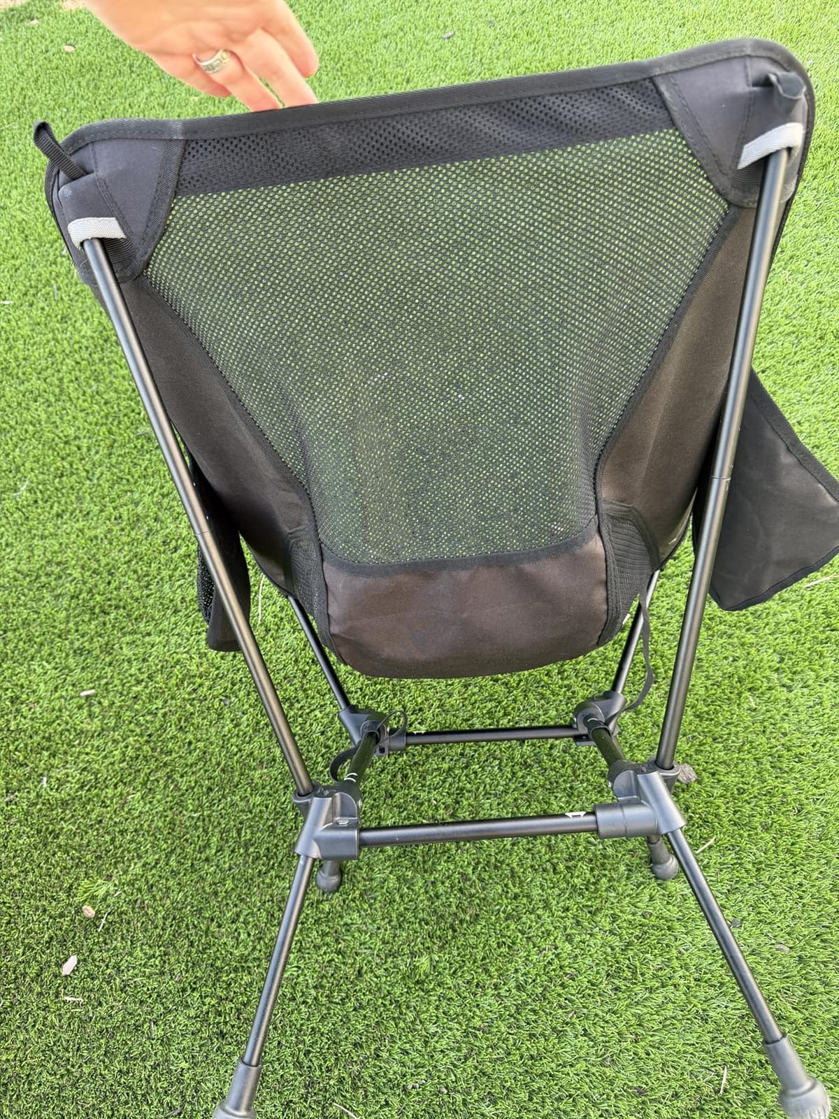 iClimb Ultralight Compact Folding Anti-Sinking Chair, Green customer photo 1