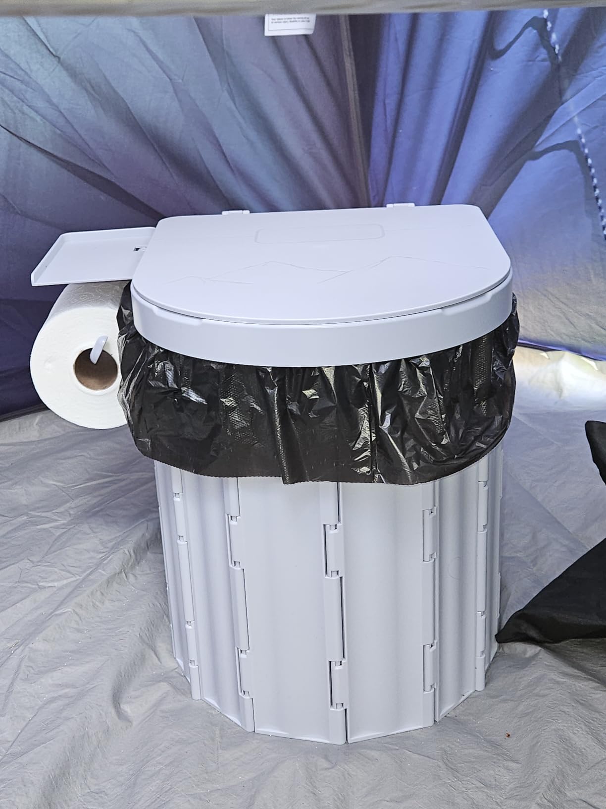 Sckee Camping Toilet, Portable Toilet for Adults, Portable Travel Folding Toilet with Lid and Paper Holder, Compact Potty for Car, Camp Toilet Portable Toilet for Camping, Hiking,Truck, RV, Beach customer photo 2