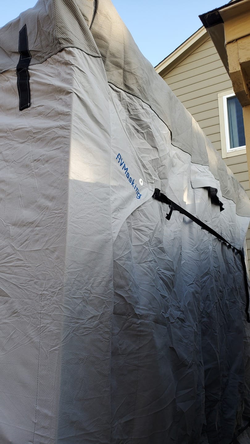 RVMasking Travel Trailer RV Cover, 9-Layer Heavy Duty Waterproof,28-31ft customer photo 1