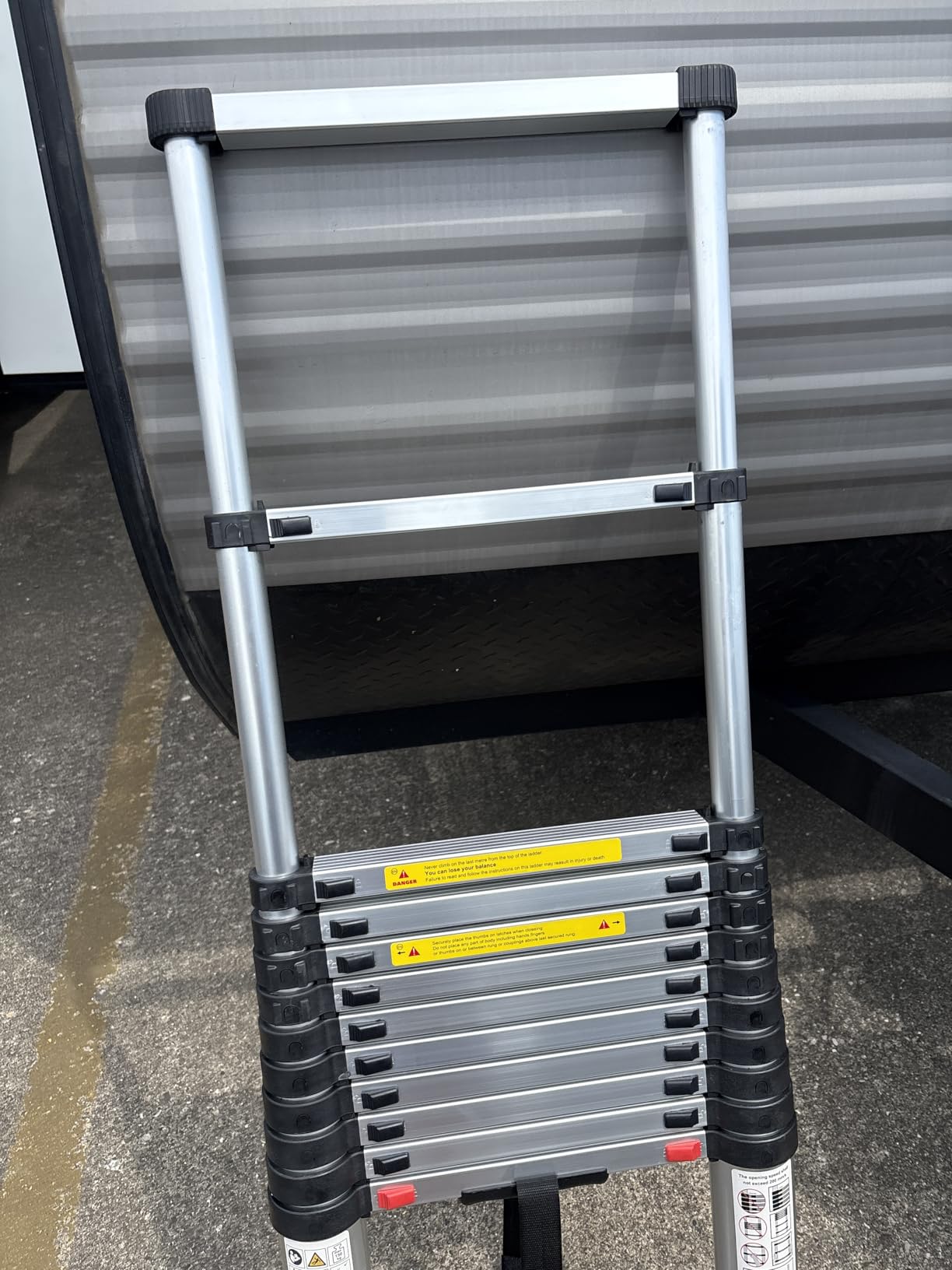 Telescoping Ladder,12.5 FT Extension Ladder, Heavy Duty 330lbs Max Capacity customer photo 2