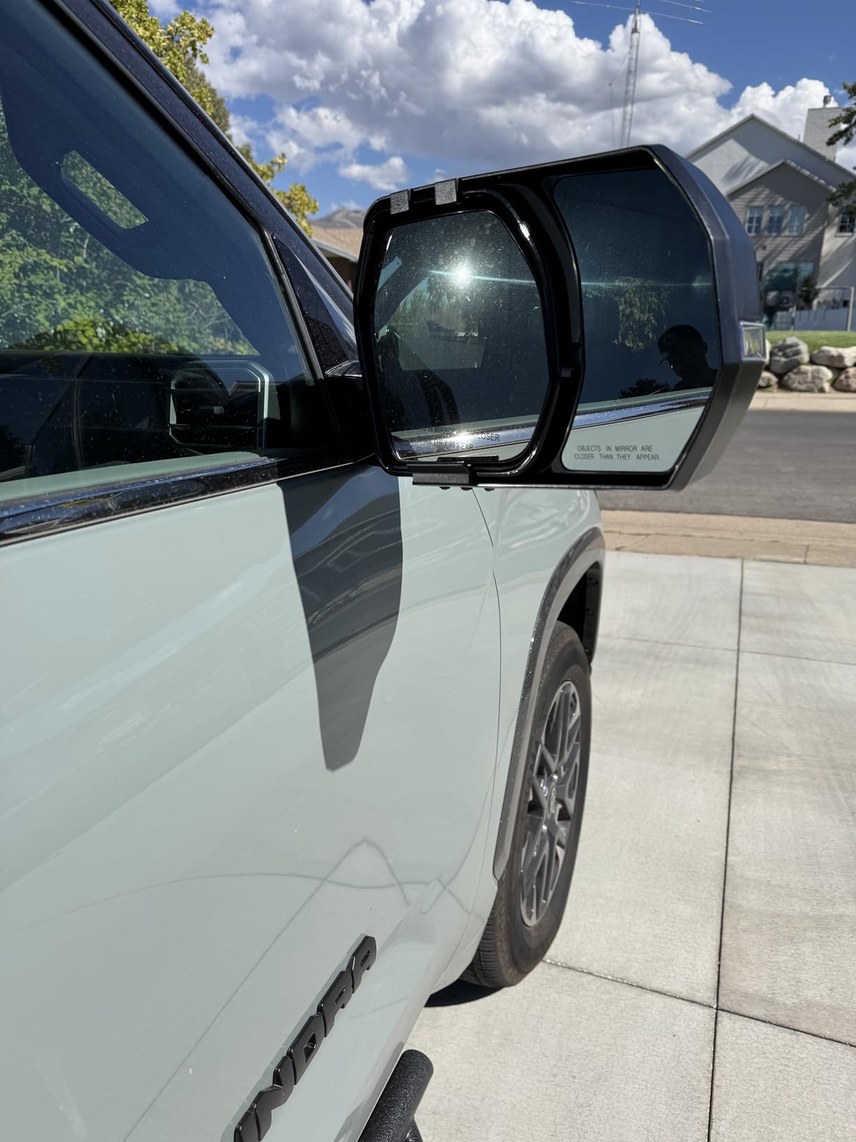 K SOURCE Snap & Zap 81310 Custom Fit Towing Mirror for 2022 up Tundra, 2023 up Sequoia, Patented customer photo 1