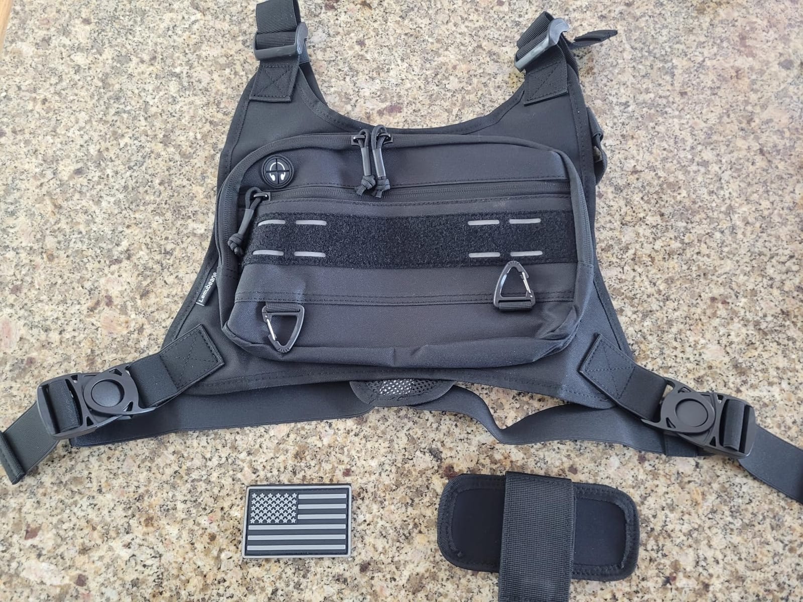 Sports Chest Pack for Men Front Chest Bag Fits Most Pistols, Chest Pouch Harness for Running, Hiking, Workouts customer photo 1