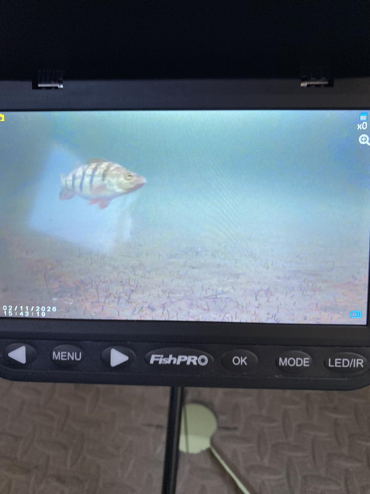[FishPRO® 2026 Upgrade] NO.1 HD 1080P Underwater Fishing Camera 7''IPS w/DVR-32GB,Ice Fishing Camera w/10,000mAh(Ease to Use), Fish Finder Camera for Ice Lake Boat Fishing w/USB-C, LED+IR, 83ft customer photo 2