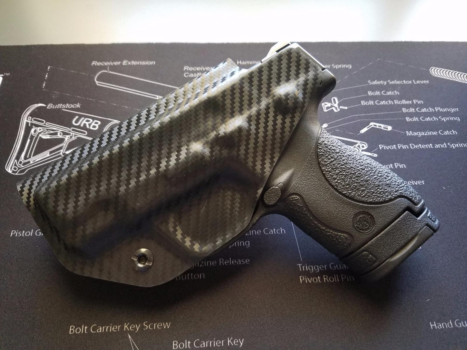 Rounded IWB Holster - Inside Waistband Concealed Carry, American Made, Concealment Express, Black Kydex, Optics Ready, Fits: customer photo 1