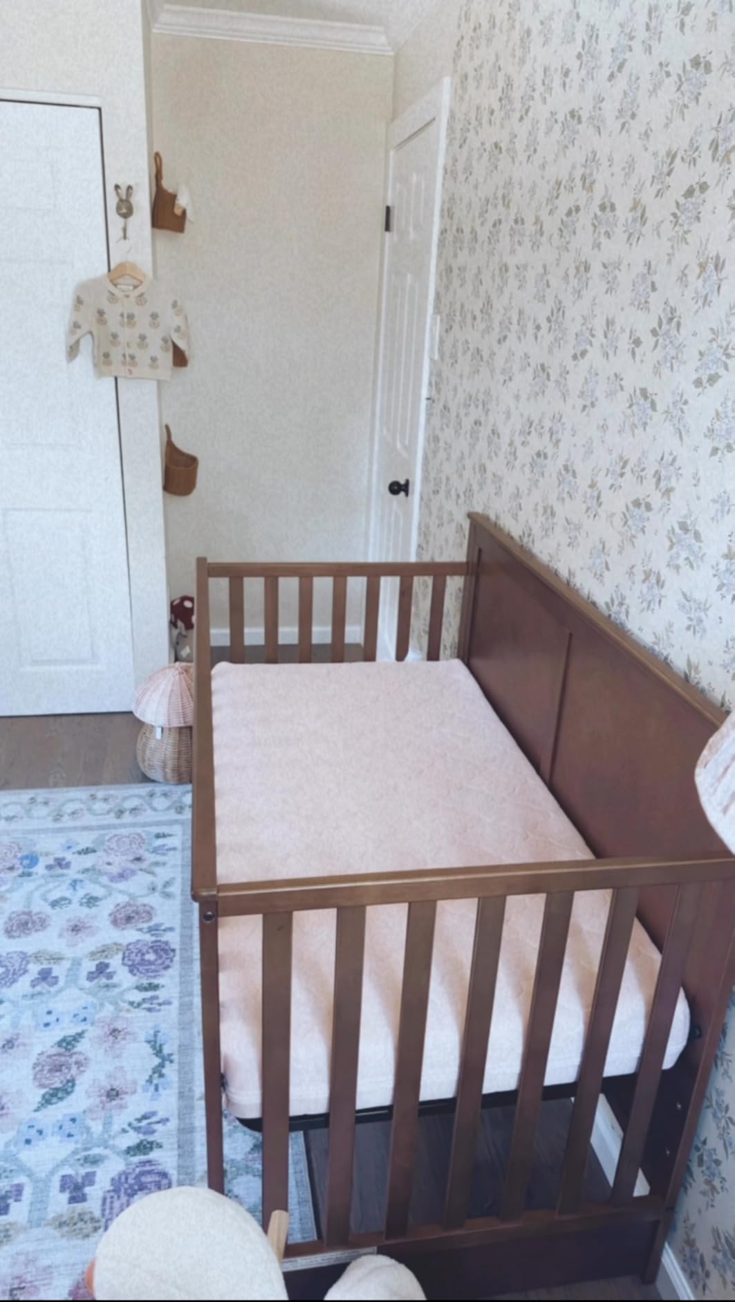 Simmons Kids Logan 6-in-1 Convertible Crib with Underdrawer - Greenguard Gold Certified, Chestnut customer photo 1