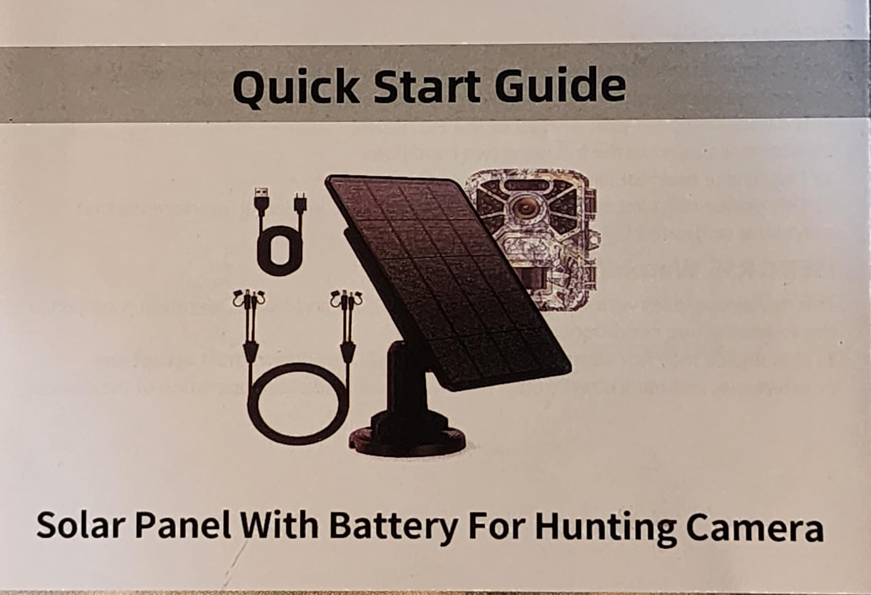 Solar Panel for Trail Camera, 12V/1A & 6V/1.5A Outdoor Solar Power Supply with 360° Mounting Bracket, IP66 Waterproof Solar Charging Kit for Hunting, Wildlife Monitoring & Deer Cameras customer photo 2