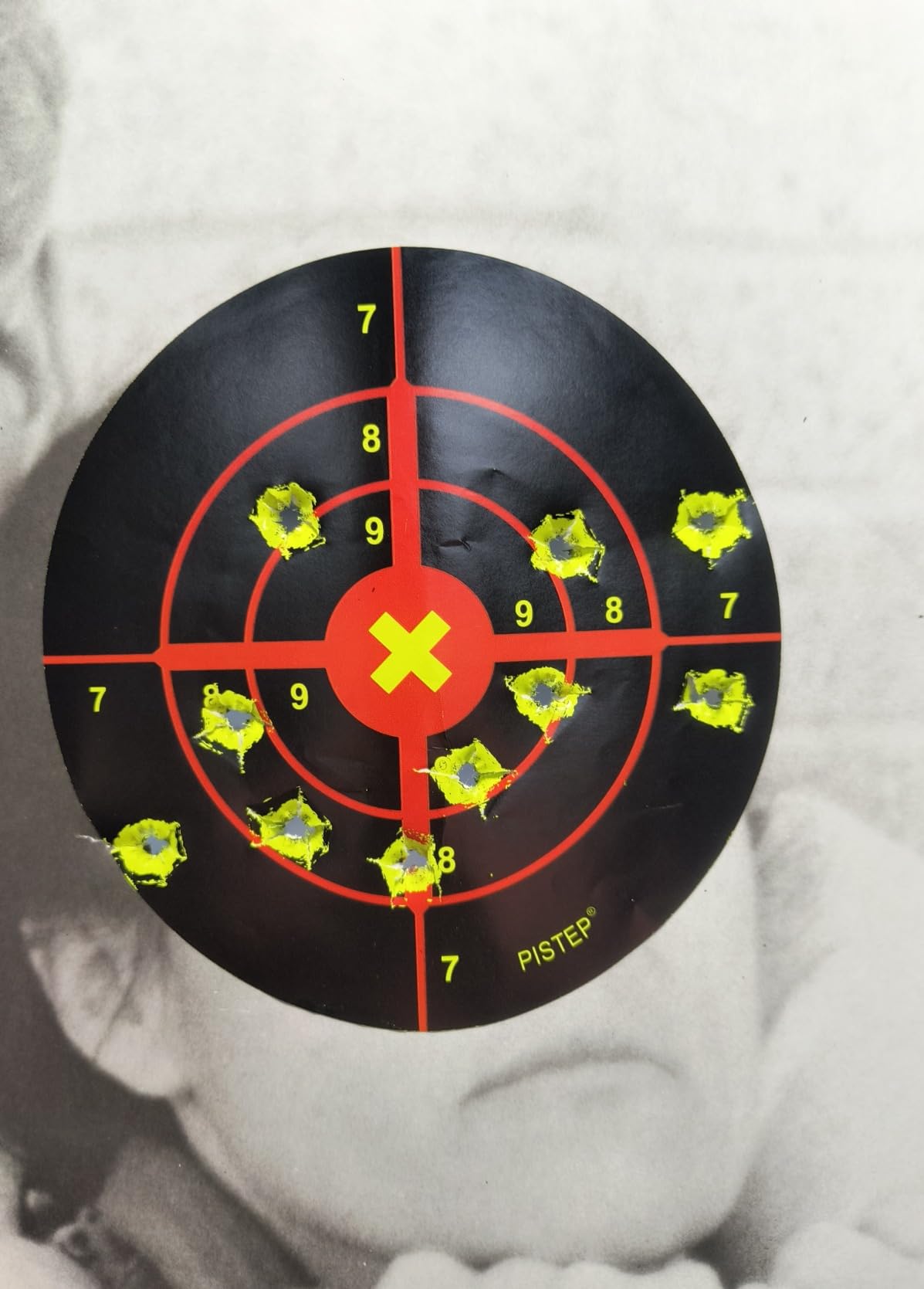 Splatter Shooting Targets 6 Inch Reactive Paper Target Stickers 100 Self Adhesive Target Roll for BB Gun, Pellet Gun, Airsoft, Rifle Indoor and Outdoor Shooting Range customer photo 1