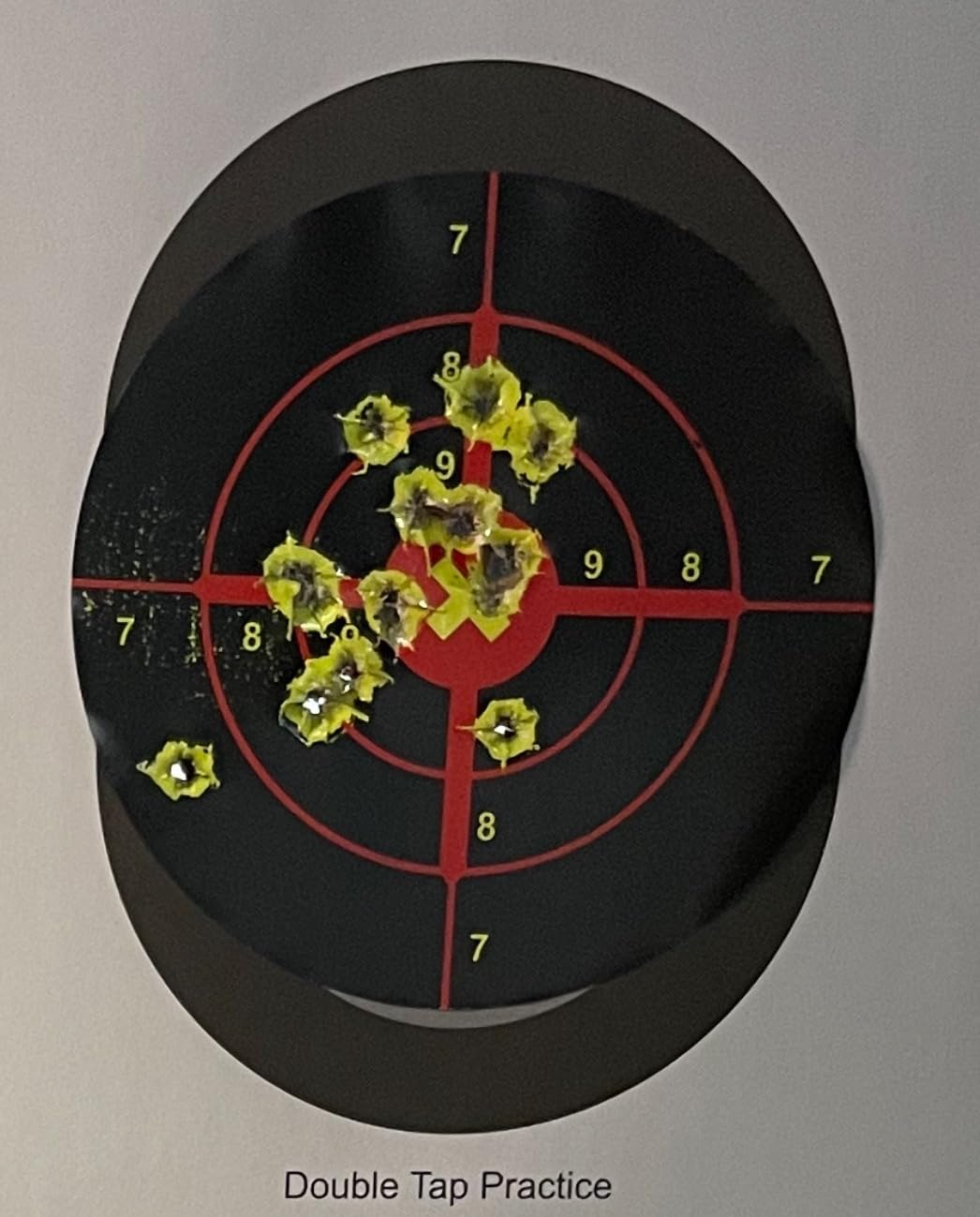 Splatter Shooting Targets 6 Inch Reactive Paper Target Stickers 100 Self Adhesive Target Roll for BB Gun, Pellet Gun, Airsoft, Rifle Indoor and Outdoor Shooting Range customer photo 2