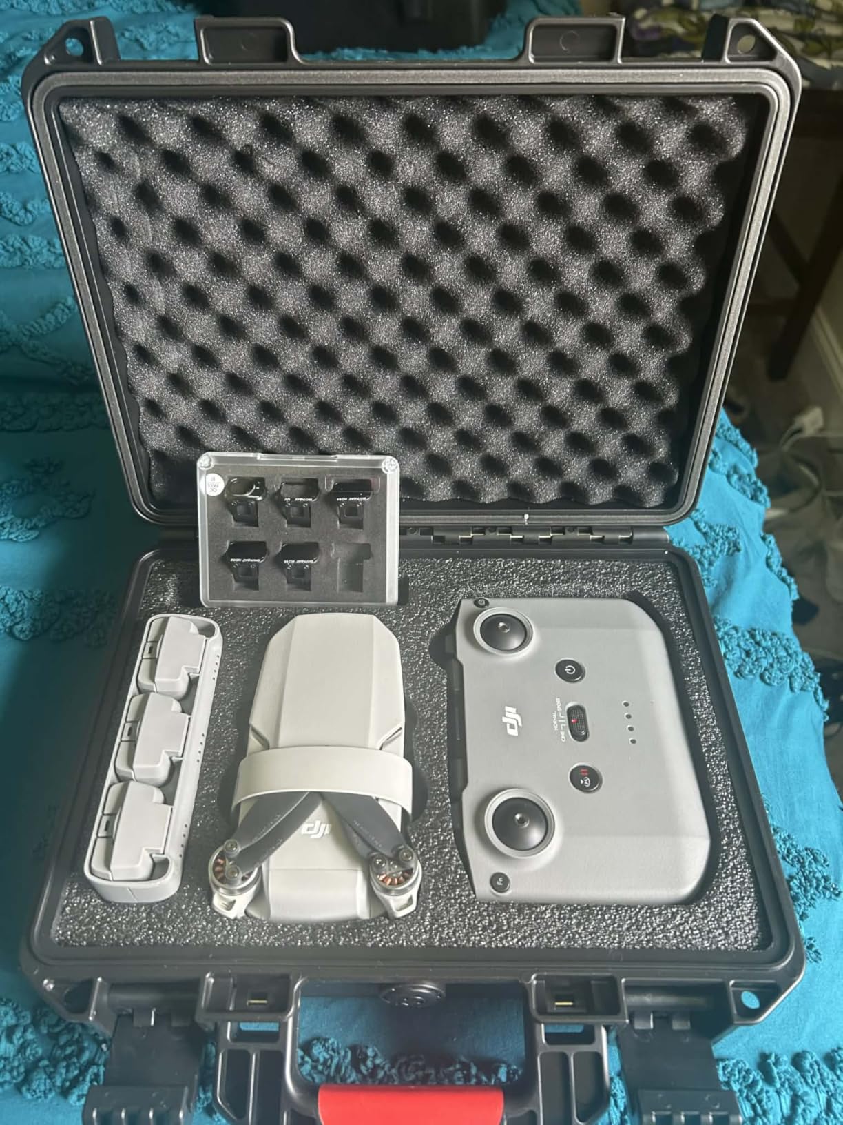 Hard Case for DJI Mini 4K Drone: Waterproof Travel Box for DJI Mini 2/SE customer photo 2