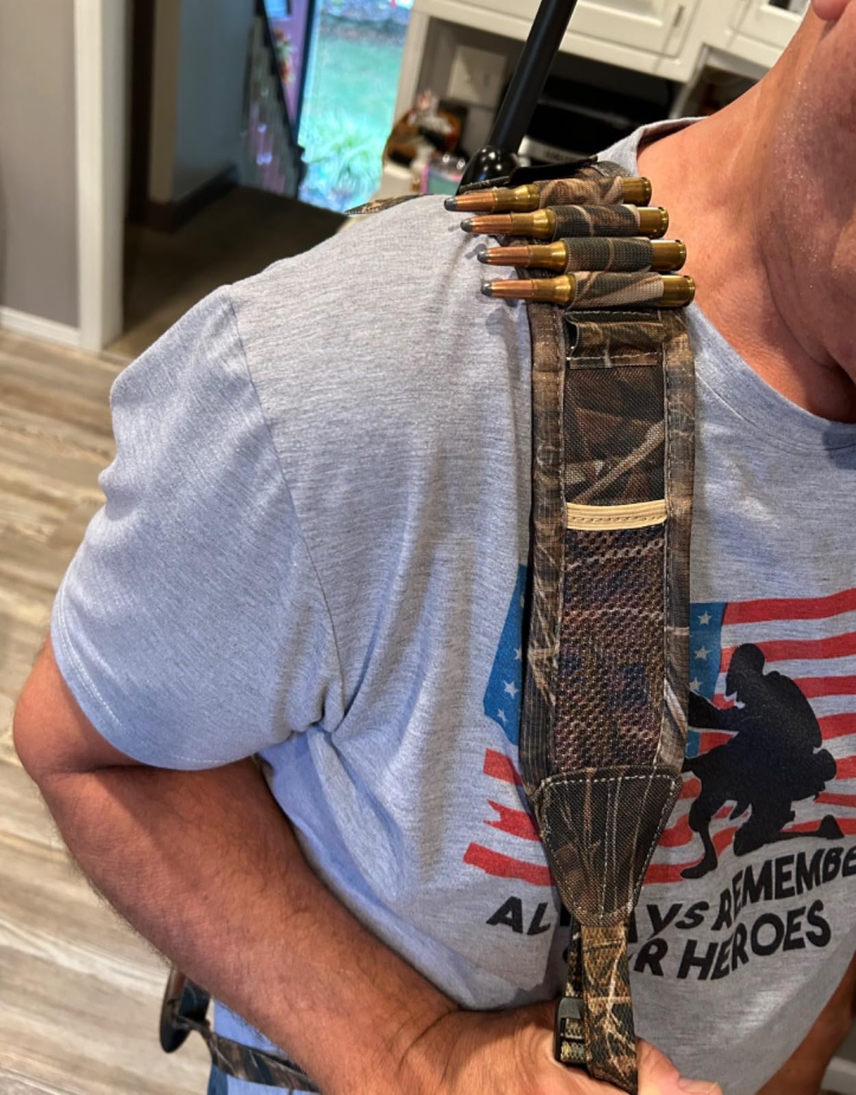 ZYLORA Rifle Sling with 5 Shell Holders, Padded 2-Point Strap and Swivels customer photo 1