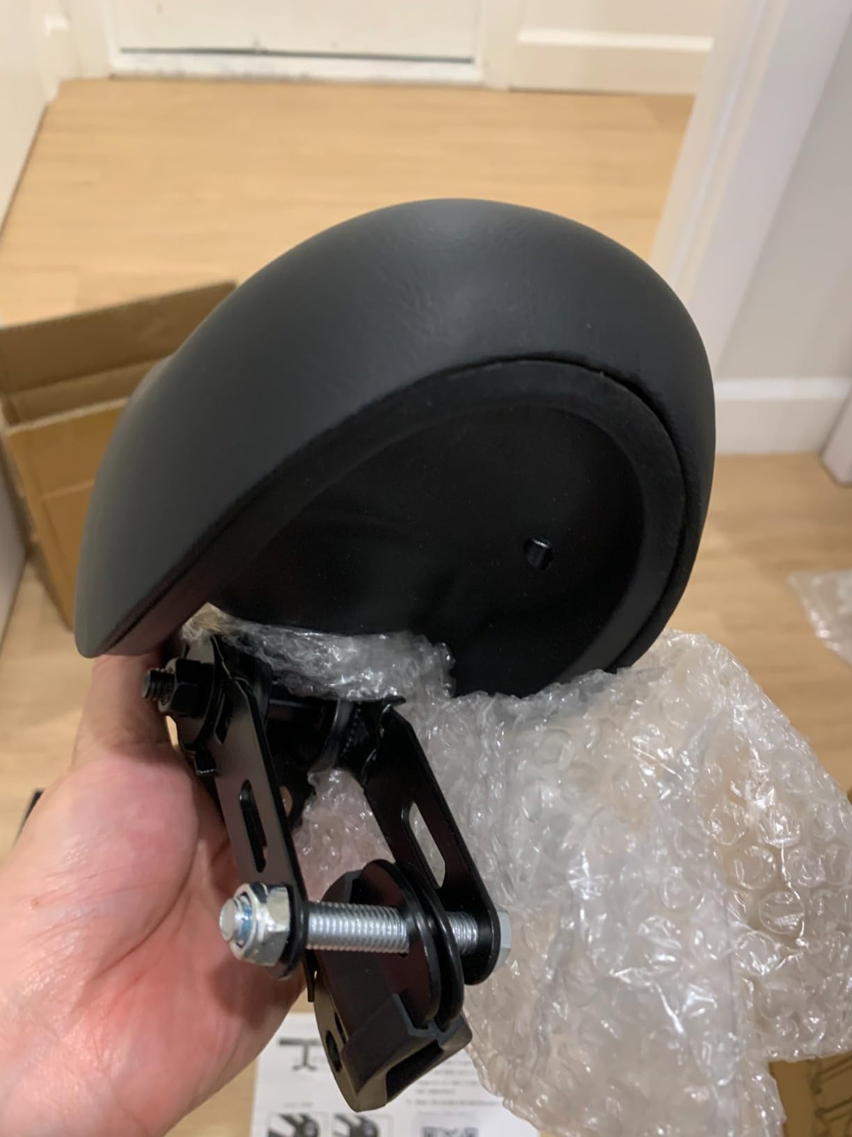 Front Mounted Bicycle Seats for Children, Kid Bike Seat Mountain with Handlebars Foot Pedals for Children 2~5 Years (Black) (Black) customer photo 1