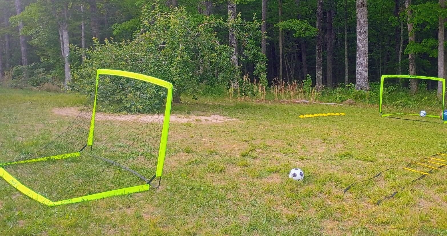Kids Soccer Goals for Backyard Set of 2, 4 x 3 ft/6 x 4 Toddler Soccer Goal Training Equipment with Soccer Ball, Cones, Pop Up Soccer Net for Kids Age 3-5 4-6 6-8 8-12 10-12 Outdoor Games Sports Gifts customer photo 2
