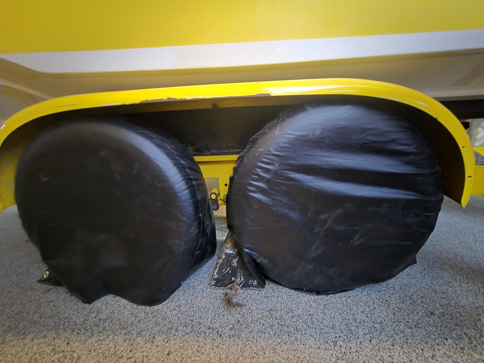 VINPATIO RV Cover, 7 Layers Heavy Duty RV & Trailer Cover, Toy Hauler Cover Fits 38'-40' RV Travel Trailer Camper Cover with Tongue Jack Cover, Extra Windproof Straps, Gutter Covers customer photo 2