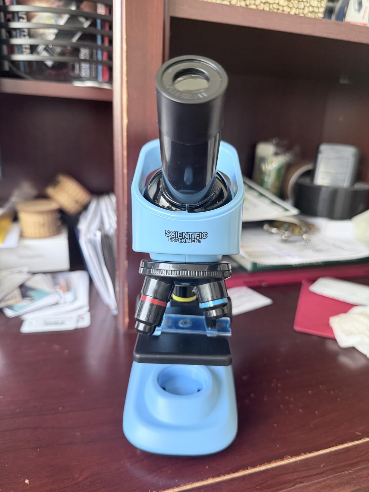 Kids Microscope,40-1600x Microscope Kit for Kids Beginners Children,STEM Kit,Prepared Slides,LED Light and Configured Various Operating Tools- Science Experiment Toy for Kids Ages 6-12 customer photo 2