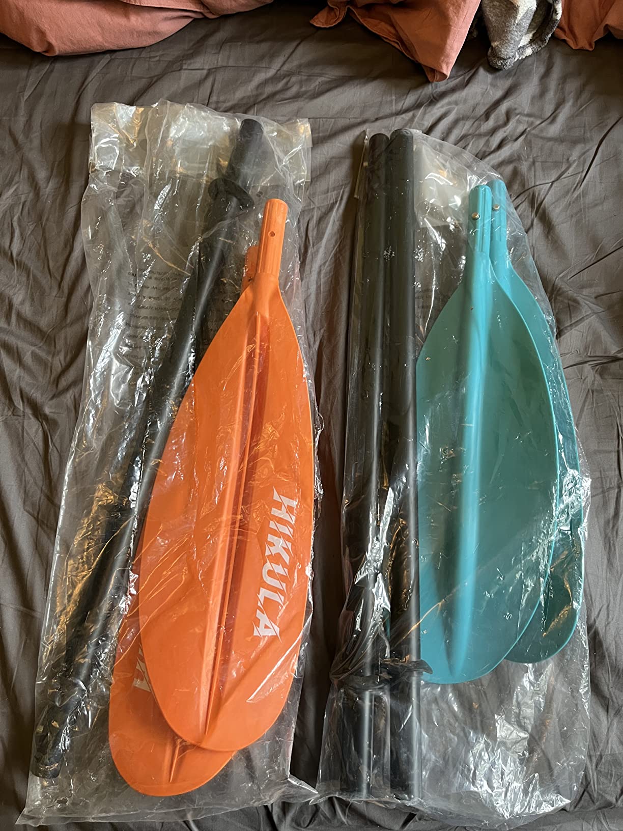 Kayak Paddle 4 Pieces Aluminum Shaft and PP Blade Floating 86.6in/220cm, 90.5inch/230cm Lightweight Oars customer photo 2