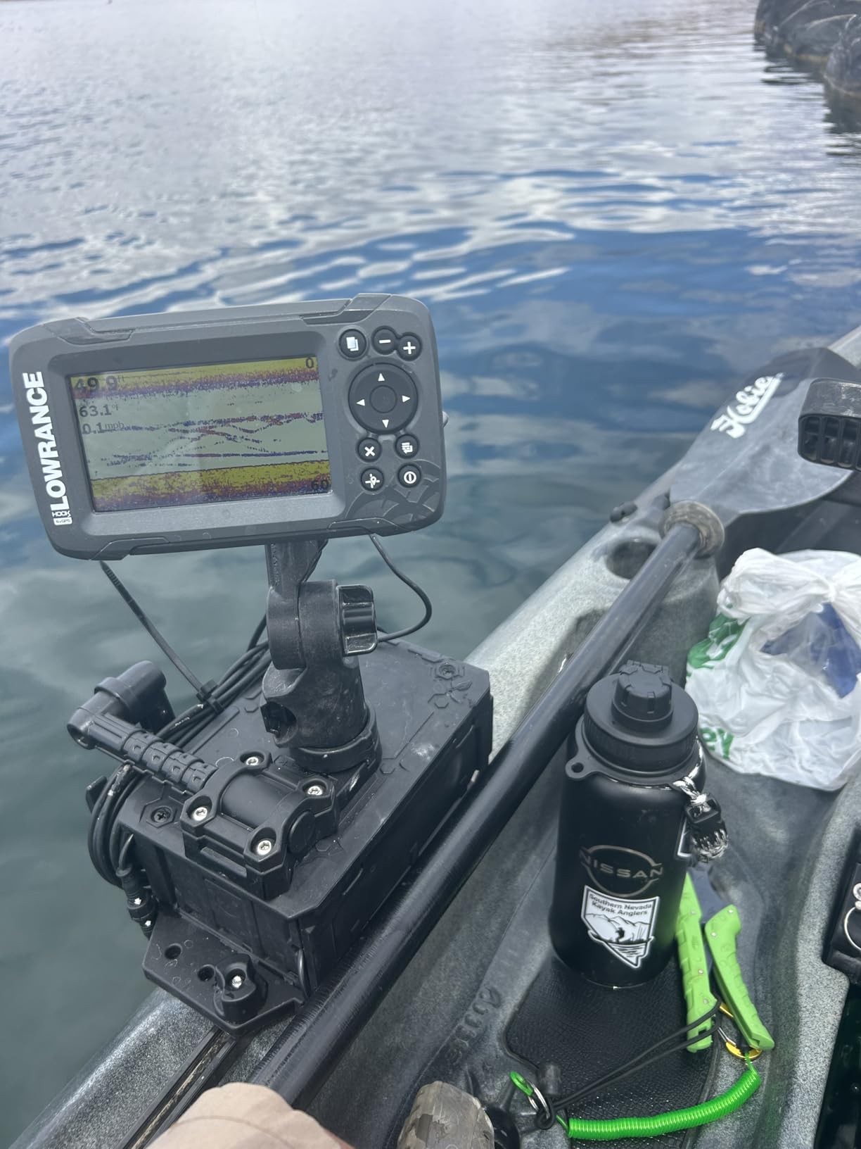 Track Mounted Battery Box for Fish Finders, Replace for YakAttack CellBlok (CLB-1002), Compatible with YakAttack Switchblade Transducer Arm, Fit for Most 7, 9, or 10 Ah 12v Batteries customer photo 1